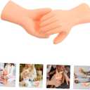 Sosoport Flexible Hands Model for Dolls 6 Pairs Plastic Hand Parts for DIY Doll Crafting Miniature Creations