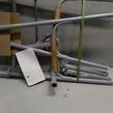 Medline Two-Button Folding Walker for Seniors, 5" Wheels, 32.5" to 39.5" Height, 400-lb. Capacity