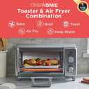 BLACK+DECKER Crisp 'N Bake Air Fry Countertop Convection Toaster Oven, Medium Capacity, 4-Slice, 5-in-1, Fits 9 Pizza, 30-Min Timer, Bake, Broil, Air Fry, Toast, Keep Warm, Stainless Steel