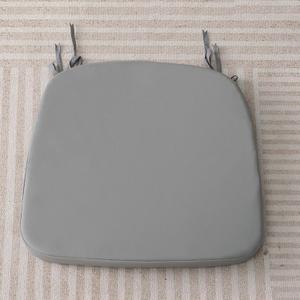 Chair Pads for Dining Chairs, Kitchen Chair Cushions with Ties, Waterproof Seat Cushions U Shaped Memory Foam Seat Pads Grey XL 1pcs