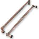 khtumeware 6 Pack 10 Inch(256mm) Brushed Antique Copper Cabinet Pulls Soild Vintage Kitchen Cabinet Handles Kitchen Cabinet Hardware for Cupboard Drawer Handles Dresser Pulls