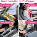 Supfitness Mastectomy Pillow Hysterectomy Pillows C Section Recovery Must Haves Essentials Products Seat Belt Cushion Post Surgery Gifts for Women Breast Pillow Cushion with Insert Ice Pockets