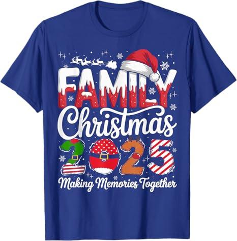 Family Christmas 2025 Matching Outfit Xmas Squad Santa T-Shirt Small