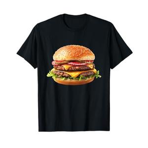 Hamburger Cheese BBQ Lovers T-Shirt, 3XL