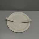 Metal White Almond Color Fireplace Stove Pipe Flue Hole Cover 4248696 3F-72 Adjustable Flue Hole Cover 9 5/8" Diameter HOLES4 to 10" Hole Chimney Caps Flue Plug