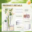 Nuogo 36 Pcs Plastic Cylinder Vases Tall Plastic Flower Vases for Centerpieces Hurricane Candle Holder for Home Wedding Office Party Formal Dinners Decorations (4''/6''/8'')