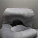 Pharmedoc Pregnancy Pillows, U-Shape Full Body Pillow -Removable Cover Jumbo Size - Grey - Pregnancy Pillows for Sleeping - Body Pillows for Adults, Maternity Pillow and Pregnancy Must Haves