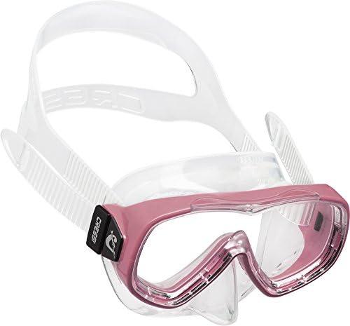Cressi PIUMETTA, Kiddy Small Dive Mask Aged 2, 3, 4, 5, 6, 7 Years (Clear/Pinl)