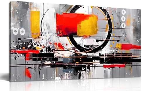 aburaeart Abstract Paintings Canvas Wall Art - Art Pictures for Wall in Living Room - Modern Wall Art Bedroom Aesthetic Size 20" x 40"