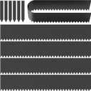 MESTYL 19FT Metal Landscape Edging Kit, 5PCS 46"x8" Galvanized Steel Garden Edging Border with Stakes, Flexible No-Dig Lawn Edging, Easy Install for Lawn, Yard, Flower Bed, Black