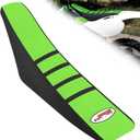 JFG RACING Dirt Bike Seat Cover,Motorcycle Cushion with Non-Slip Rubber Striped for KX65 2000-2024/KLX110 2002-2024 - Green
