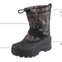 Northside Forest Camo Boots Size Youths 3