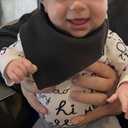 Maiwa Black White Cotton Bandana Snap Drool Bibs for Baby Girls Boys for Drooling eating Teething for 12 Pack