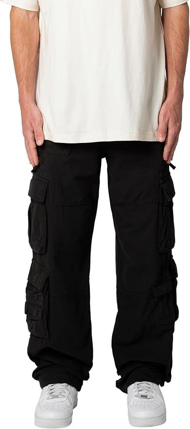 Military Cargo Pants , Black , Size 33