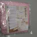 RIMELA King Bed Skirt 15 Inch Drop Dusty Pink Split Corners Dust Ruffle, King/Cal King