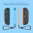 Switch 2 Charging Dock,Switch Joycon 2 Dual-Direction Controller Charger,Fast Magnetic LED Indicator Controller Charger Station [with Charging Cable and Wrist Straps] (Flat type)