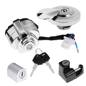 Ignition Switch Gas Cap Helmet Steering Lock Key Set Replacement for Honda Shadow VLX VT 750 400 600