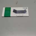 Samsers Foldable Bluetooth Keyboard with Touchpad, Portable Wireless Keyboard with Stand Holder, Rechargeable Full Size Ultra Slim Pocket Folding Keyboards for Android Windows IOS Tablet & Laptop-Gray