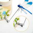 2 x 8Packs Fake 3D Outdoor Simulation, Natural Organic Concept Insert Pole Clip, Gardening Decoration Insert Plaque Yard Ornaments Outdoors