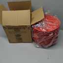 Restaurantware Round Serving Baskets 10 Pack of 8.86 x 1.77 Inch with Base Drainage Slots Microwavable Dishwashable Stackable Plastic Red Food Serving Trays for Restaurants, Catering and Take Out