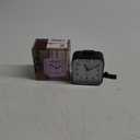Peakeep Small Battery Operated Analog Travel Alarm Clock Silent No Ticking, Lighted on Demand and Snooze, Beep Sounds, Gentle Wake, Ascending Alarm, Easy Set (Black)