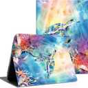 Lokigo New iPad (A16) 11th Generation Case 11 Inch 2025, iPad 10th Generation Case 2022 10.9 Inch, Multi-Angle Viewing Protective Stand IPad Cover 10th Generation, Auto Wake/Sleep, Turtle