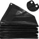 MYFAMIREA 20 x 25FT Pond Liner, 28Mil PE Preformed Pond Liner with 18 Hemmed Edge Buttonholes Sun Resistant Easy Cutting for Outdoor Ponds, Fish Koi Ponds, Garden Fountain, Waterfall Ponds