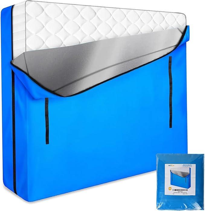 ANALIM Mattress Bags for Moving and Storage, Zippered Mattress Storage Bag with 8 Strong Carrying Handles, Cover Moving Supplies Reusable Mattress Protector (King)
