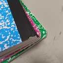 Rosmonde 5 Pack Composition Notebook Wide Ruled, 200 Pages (100 Sheets), 9-3/4x7-1/2, Notebooks for Work, Back to School Supplies, Hard Cover Composition Books, Notebooks for Women, Colors May Repeat