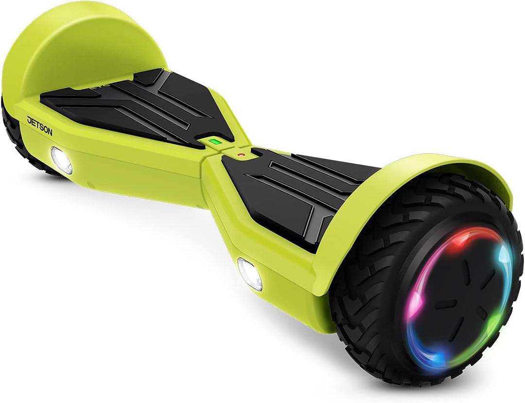 Jetson All Terrain Hoverboard with LED Lights, LED Light-up Wheels, Self-Balancing Hoverboard with Active Balance Technology, Ages 12+ (Yellow)