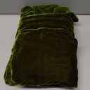 Velvet Throw Pillow Cover Soft Decorative Luxurious Solid Square Cushion Case for Sofa Couch Bedroom Farmhouse,Pack of 2, 18 x 18 Inches, Olive Green