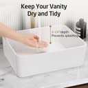 KES Bathroom Vessel Sink, Rectangular 16"X12" White Vessel Sink for Bathroom Countertop, Bathroom Sink Above Counter, Rectangle Porcelain Ceramic Small Vanity Sink, BVS110S40