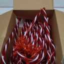 Jmkcoz 30Pcs Christmas Plastic Candy Cane Christmas Tree Hanging Ornament Twisted Crutch Candy Canes for Xmas Gift Holiday Decoration Party Favor (Red and White, 30)