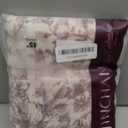 Jinchan Linen Floral Tier Curtains 45 Inch Christmas Decorations Farmhouse Botanic Cafe Curtains Light Filtering Drapes for Small Windows Back Tab Half Window for Kitchen Living Room 2 Panels Red