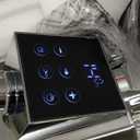 COFIBREWS Burr Coffee Bean Grinder for Home Use with 45 Precise Grinding Settings, Espresso Grinder with Height Adjustable Funnel Stand, LED Touch Panel, Anti-static Design, Micro Switch User Friendly