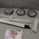 KLSS Black Pendant Lights Kitchen Island  Seeded Glass Pendant Light Fixture Multiple Stems Rods (3 Pack with Rod seeded Glass)