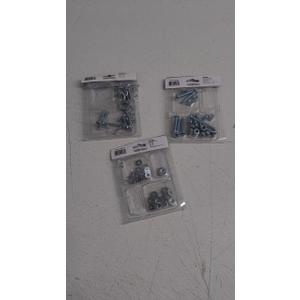 Pan Head Philips Sheet Metal Screw Zinc 1/2, 3/4 , 1, 1-1/2 ", Flat Washers #8, #10, 1/4", 4Round Head Combo Machine Screws