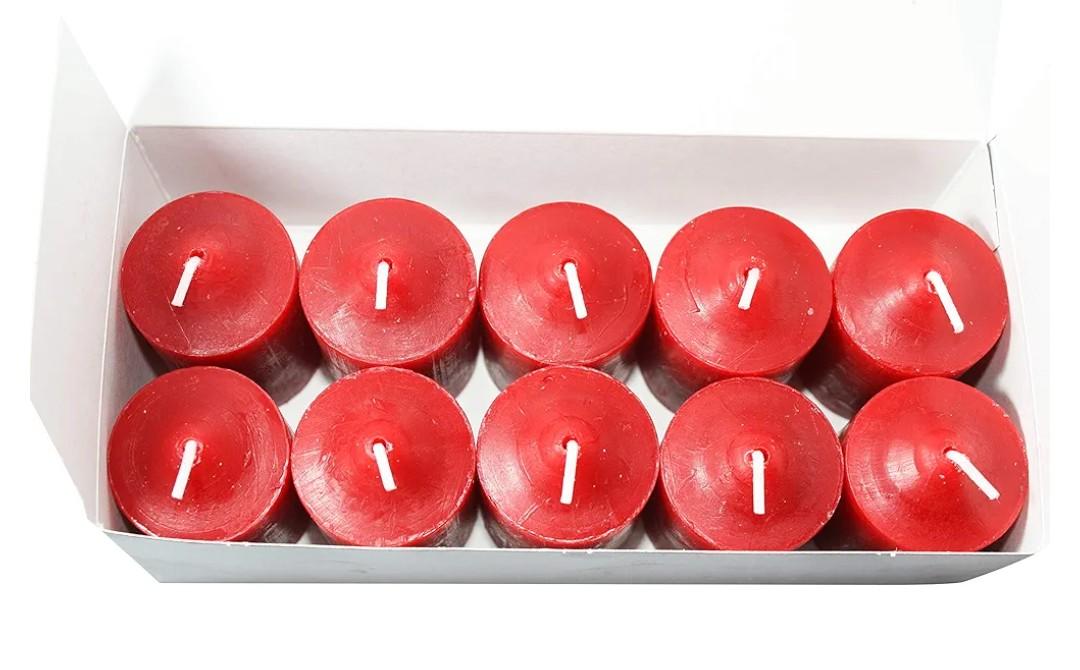 Candle Charisma Strawberry Scented Votive Candles - 10 Hour Burn time - Set of 12 for Dinner, Wedding, Halloween and Holiday Decorations