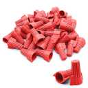 Litoexpe Winged Wire Nuts Connectors, 100pcs Portable Electrical Wire Caps, Easy Twist-on Screw Terminals（P13 Red, 22-10 AWG)