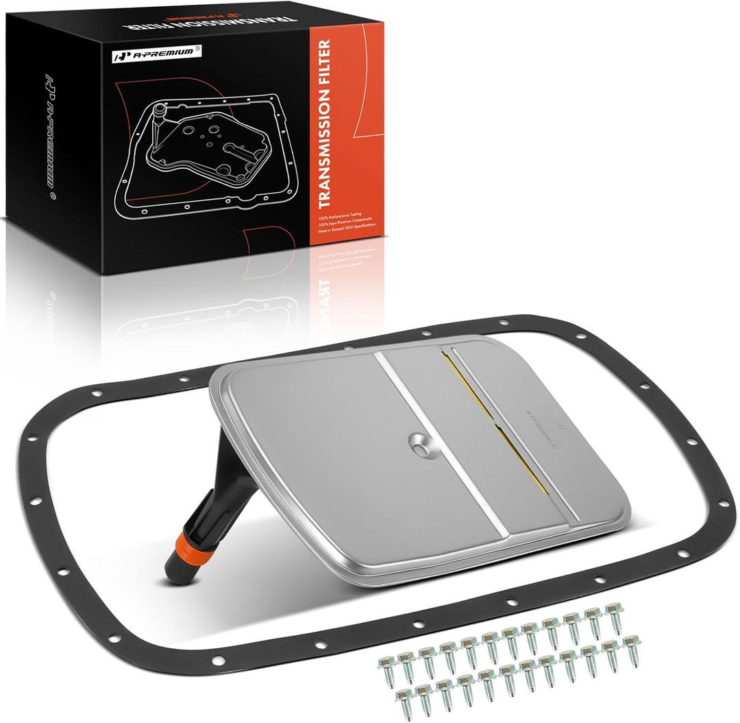 A-Premium Automatic Transmission Fluid Filter with Pan Gasket, Compatible with BMW 323i, 325i, 328i, 330i, 335i, 325Ci, 325xi, X5, 525i, 530i, X3, Z4, Z3 & Cadillac CTS, SRX, STS, XLR & Pontiac G8
