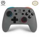 PowerA Nano Enhanced Wireless Controller for Nintendo Switch - Grey-Neon, Works with Nintendo Switch Lite, Bluetooth Controller, Gamepad, Compact, Smaller, Rechargeable, Portable - Nintendo Switch (Gray)