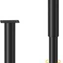 2 Pcs Adjustable Height Bed Support Legs for Bed Frame/Bed Center Slat, Metal Adjustable Furniture Legs 10-17 inch for Bed/Sofa/Cabinet/Couch/Dresser/Table,Heavy Duty Bed Replacement Legs
