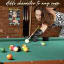 2 x Pin Up Girl Metal Sign Vintage Retro Wall Art for Man Cave Garage 1950s Classic Bar Decor Billiard Pool Room Pub Lounge Club Tin Plaque 8x12inch