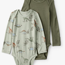 Carter's Baby Boys' Purelysoft 2-pack Long Sleeve Bodysuit.9M