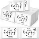 Yinder 60 Bulk Happy Tears Tissue Packs for Wedding 3 Ply Pocket Size Tissues Packs for Guests Facial Individual Wedding Favors Party Supplies Travel Graduation Celebration(Heart)