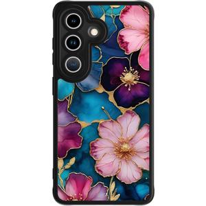 FUNMIKO for Samsung Galaxy S26 Plus Case Wireless Charging & Military-Grade Protection - Trendy Floral Design for Women Girls, Matte Phone Cover with Shockproof Corners - Vibrant Flower Pattern