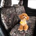 Custom Fit Tacoma Car Camo Seat Cover for Select Toyota Tacoma Access Cab/Xtra Cab 2016-2023 SR/SR5/TRD Sport/TRD Off-Road, Canvas Camouflage Seat Covers - Full Set(Reed Camouflage)
