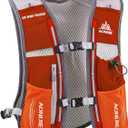 AONIJIE Hydration Vest Pack Backpack 5L Marathoner Running Race Hydration (Orange)