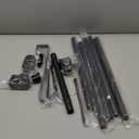 94 Inches Front door Garland hanger for Festival and Holiday Dcor No Nails or Screws Adjustable width Heavy-Duty Christmas Decoration Holder for Wreath and Lights Rod + Hanger (Blk 31.5 - 94 In)