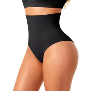 Vertvie Tummy Control Shapewear Shorts for Women Butt Lifting Body Shaper Shorts High Waisted Seamless Girdles Under Dress (Small, Black)